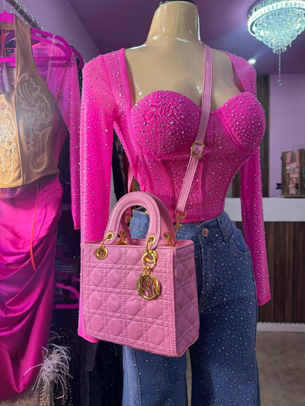 Pink pretty small bag 💗🌸